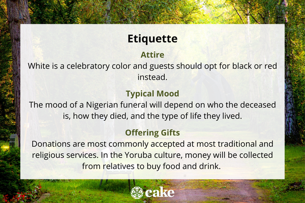 Etiquette at a Nigerian Funeral